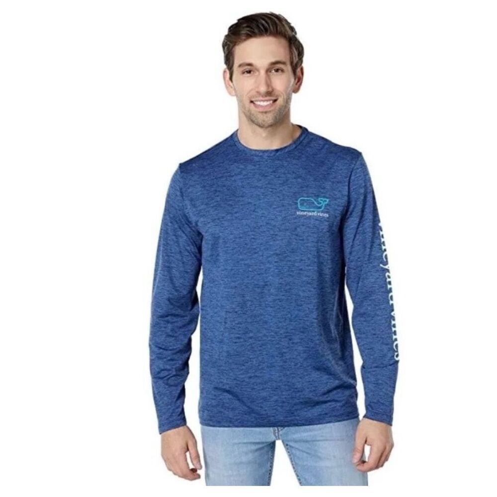 ✨Vineyard Vines Men's Long-Sleeve Whale Harbor Sz Large Tee Shirt✨